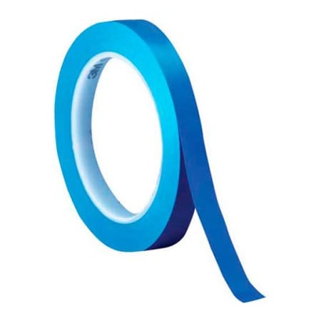 3M 471 Vinyl Tape 1/4 x 36 Yds 5.2 Mil Blue - 3/PACK T9614713PKBL